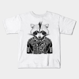 Heavy Metal Raccoon Kids T-Shirt